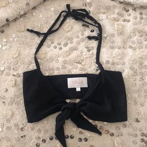 Stone Cold Fox front tie top